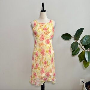 Alyn Paige Y2K Floral Fairy Midi Chiffon Dress